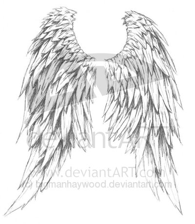angel wings tattoos. cross tattoos with angel wings