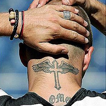 winged cross tattoos