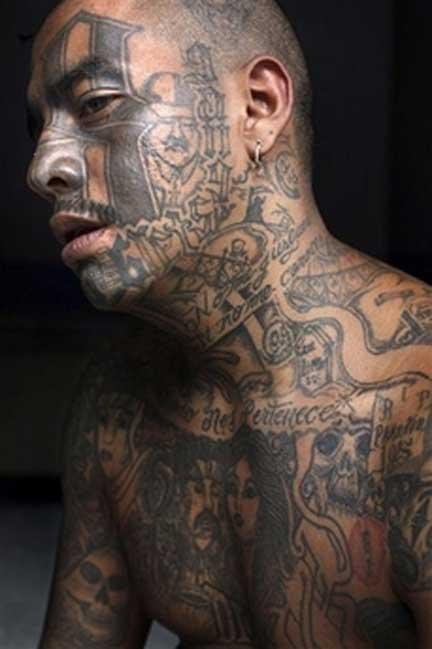 gangsta cross tattoos